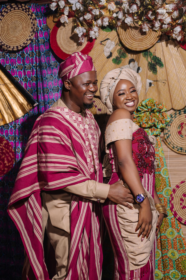 Ake and Fifie at their traditional wedding